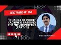 "Change of Voice" (Active & Passive) Part 11 The Future Perfect. (Grade 6 to Inter)