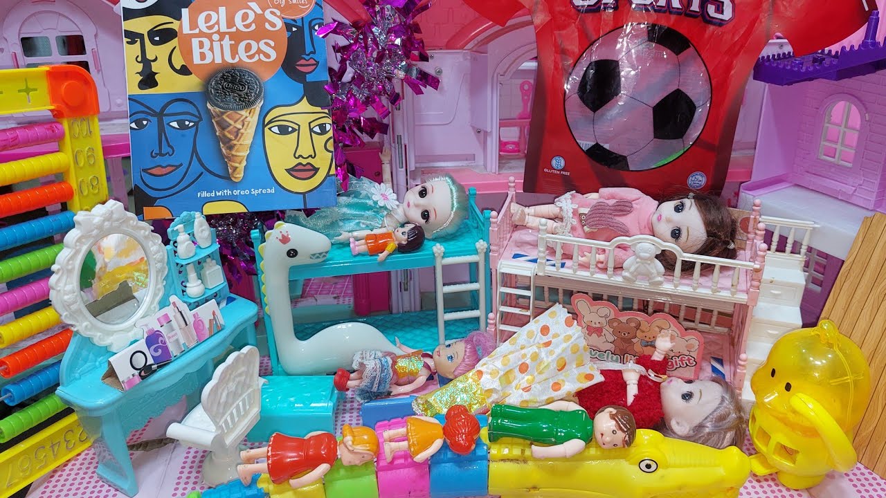 حفلة المبيت في الحضانه_جنه ورؤي_مامتي دكتورة_العاب بنات