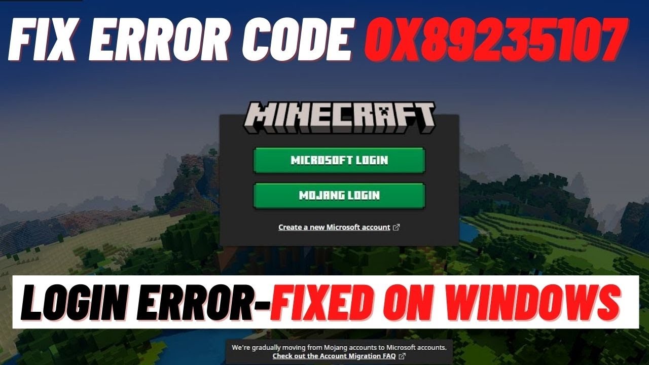 Minecraft Account Migration Error - Microsoft Community
