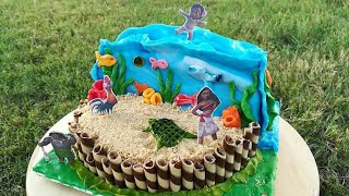 Birthday Moana cake/fondant cake