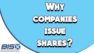 Why Companies Issue Shares | BISX Minute