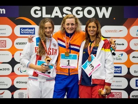 Women's 100m Breaststroke SB14 | Victory Ceremony | 2015 IPC Swimming World Championships Glasgow