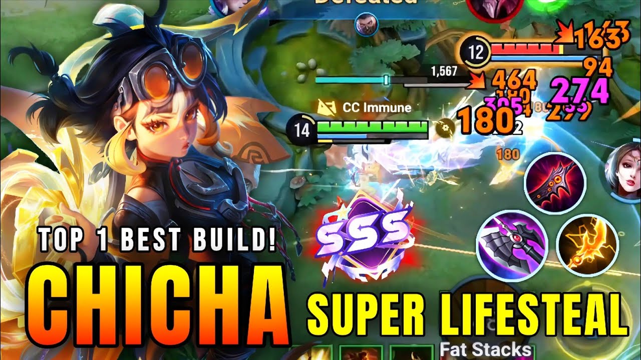 SUPER LIFESTEAL!! Chicha's Super Killing Machine - Top 1 Best Build in Honor of Kings