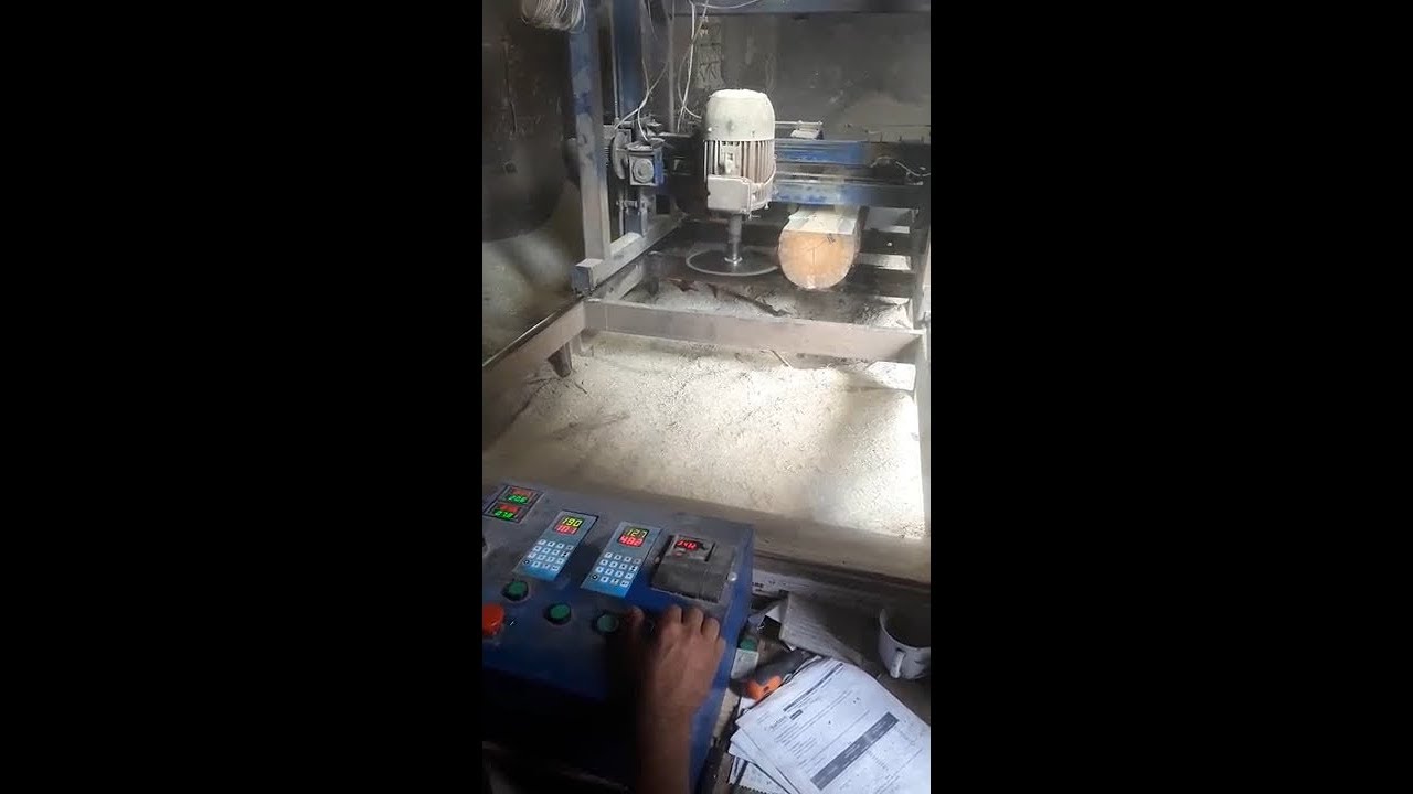 Дисковый углопильный станок / Электронная линейка на пилораму Микрон-4 / Углопил