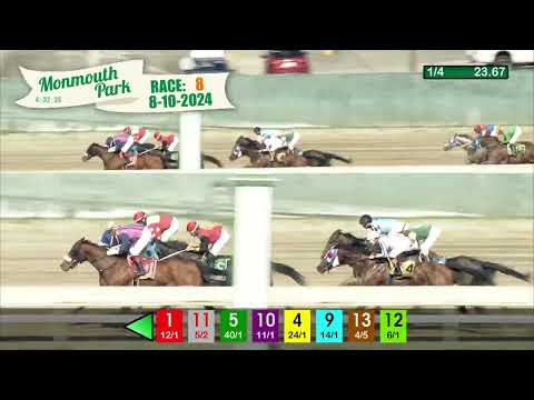 video thumbnail for MONMOUTH PARK 8-10-2024 RACE 8