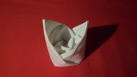 How To Fold Napkins - Bishop