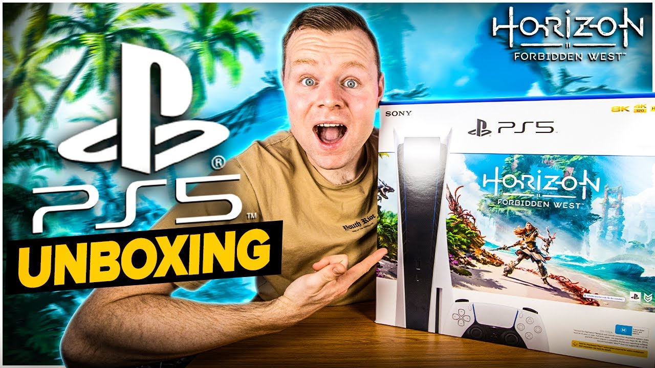 Playstation 5 Horizon Forbidden West Console Bundle Unboxing, Setup and  Gameplay 2023