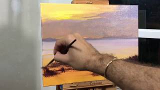 Acrylic painting tutorial- Golden Open Acrylic !