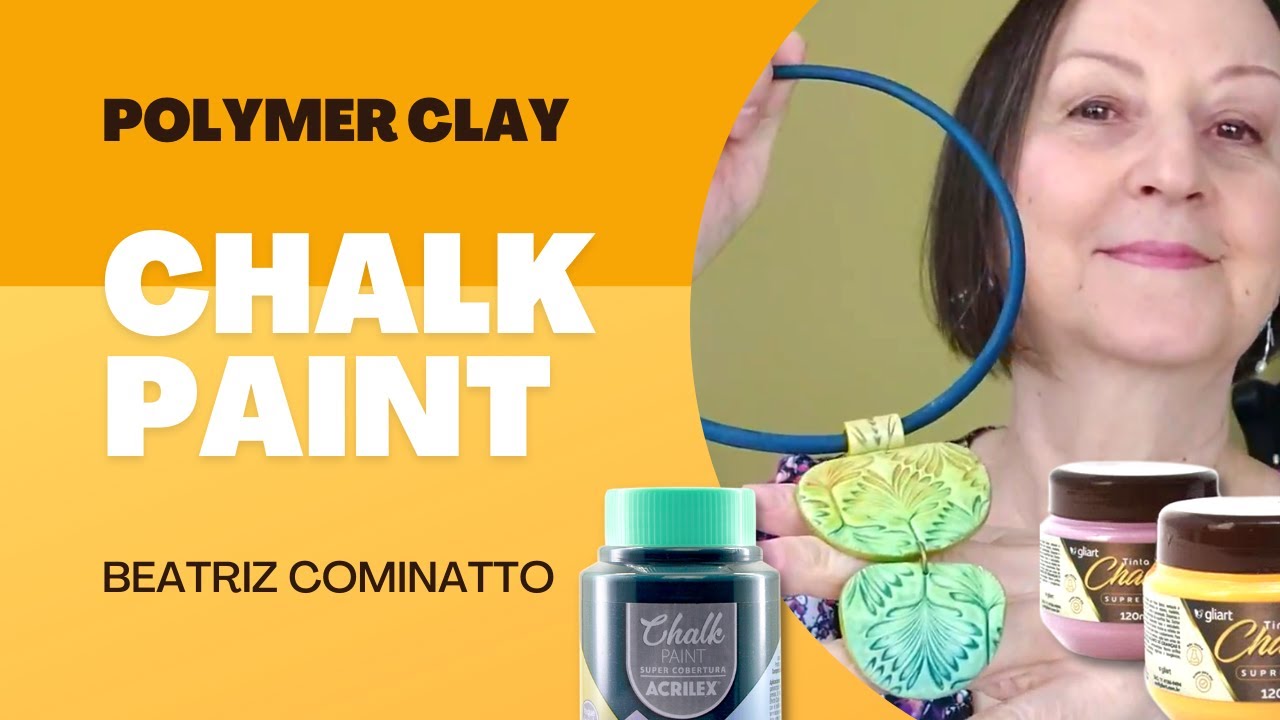 Tutorial Chalk Paint no polymer clay.