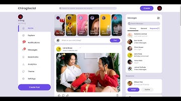 Responsive Social media website (Html, Css, Js) | CodevitaLive Internship