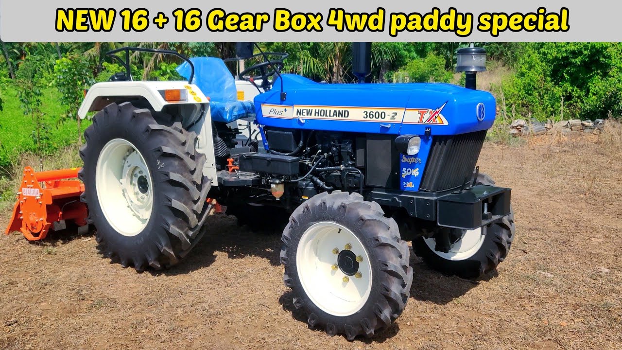 New Holland 3600-2 50 HP 4wd Tractor | 16 + 16 Gear Box | Paddy special | Agriculture INDIA