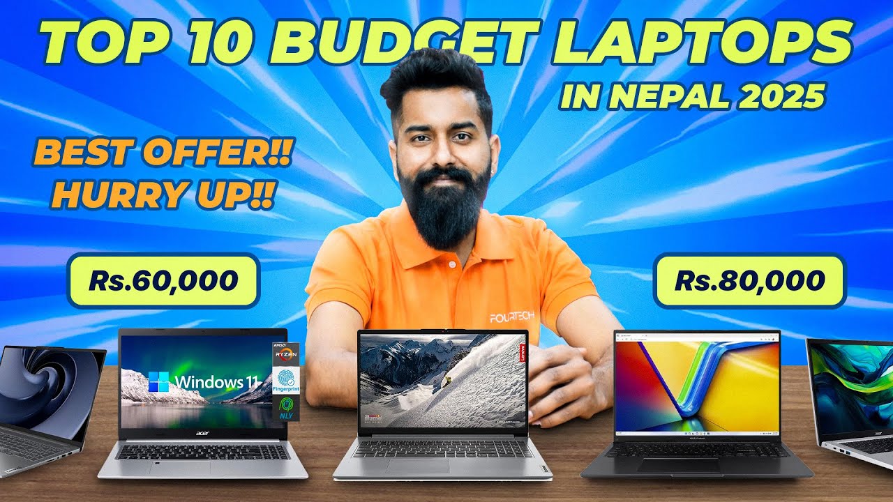 Best budget laptop 60k to 80k in Nepal|Top 10 Laptop in Nepal Market|Laptop Price in Nepal|fourtech