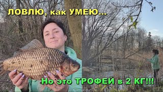 Маленькая ПРОТОКА, а в ней...!!! Трофейный КАРАСЬ в 2кг!!! ЛОВЛЮ, как умею... Не судите СТРОГО! by ЖОР на рыбалке 8,658 views 1 year ago 5 minutes, 14 seconds