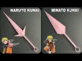 🔥 How to Make Naruto Kunai & Minato Kunai with Paper | Easy DIY Naruto Crafts