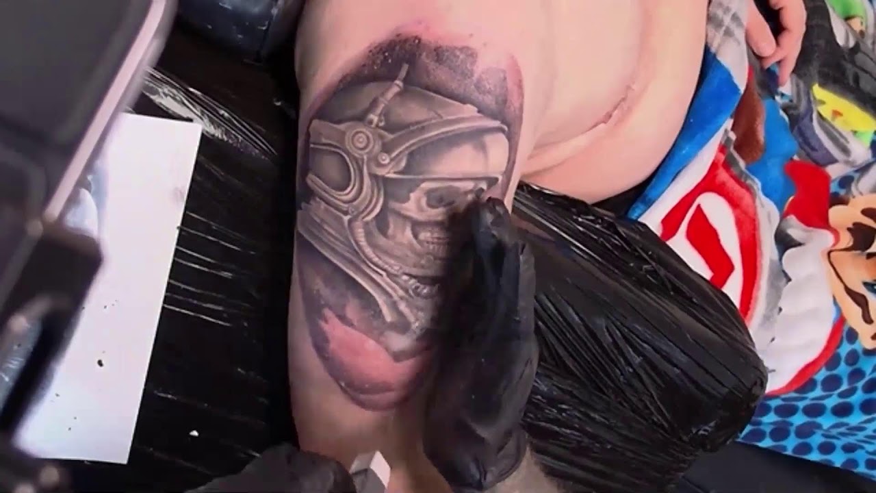 LIVE Tattoo Session — Astronaut in Space Outer Bicep Tattoo | Dynamic Ink West Palm Beach