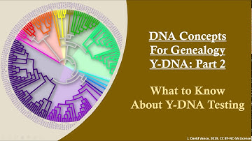 DNA Concepts for Genealogy:  Y-DNA Testing Part 2
