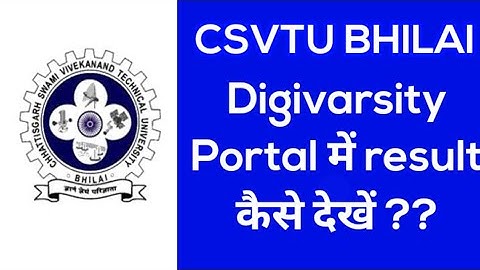 #csvtu result check in digivarsity portal 2022 #result