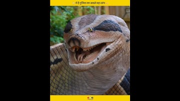 ये था दुनिया का सबसे बड़ा सांप 🪱 😱 World Biggest Snake 🤯 #shorts #youtubeshorts #shortsfeed