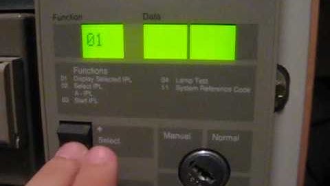 AS/400 9404-C10 Power-up