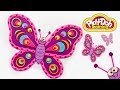 Play Doh Butterfly. DIY How to make Play Dough Creations. Playdough, Modelling Clay for Kids