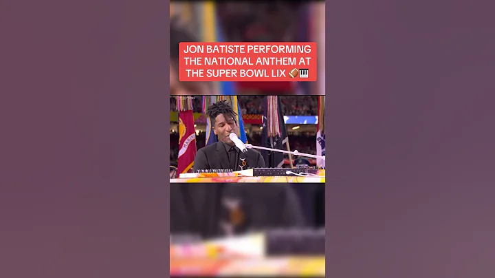 Jon Batiste performs the National Anthem at the #SuperBowlLIX 🏈🎹