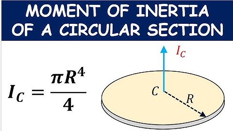 Moment of inertia of Circular Section | moment of inertia of circle | Solid mechanics