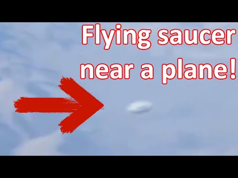 Best UFO video from Twitter? Flying saucer filmed from a plane!