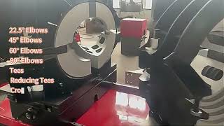 Multi-Angle HDPE Pipe Fittings Welding Machine in Action