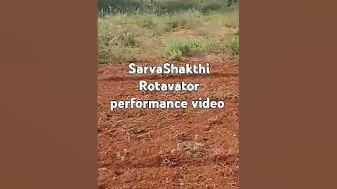 SarvaShakthi Rotavator company  Rotavator performance video 42 blade High Clearance multi speed