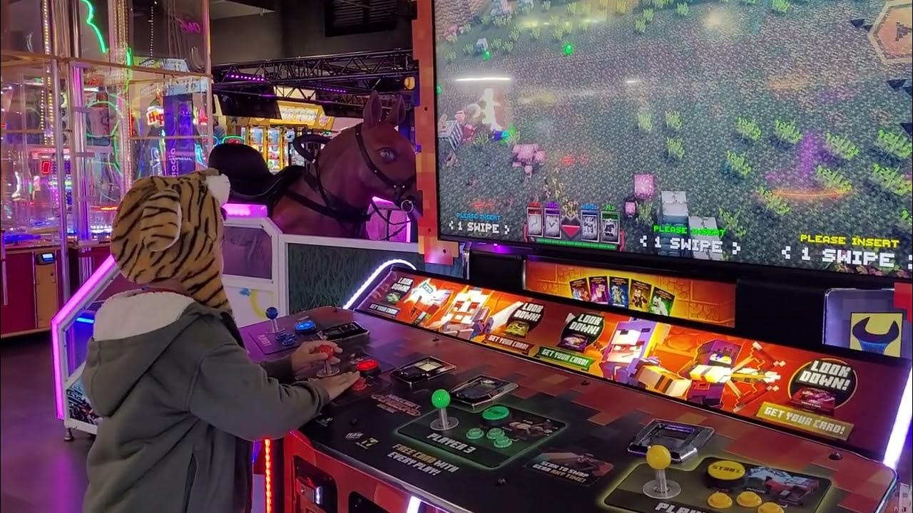 Minecraft Dungeons Arcade Game at Kingpin Crown Melbourne. This game is