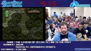 Legend of Zelda: A Link to the Past Speed Run in 1:27:29 by Jadin *#SGDQ 2013* [SNES]