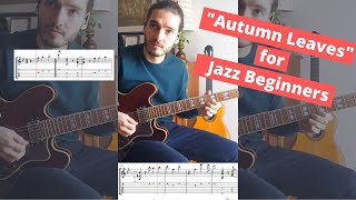 Autumn Leaves for Beginners | Jazz Guitar Lesson Shorts