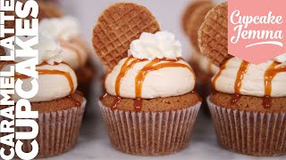 Caramel Latte Cupcake Recipe | Cupcake Jemma Channel