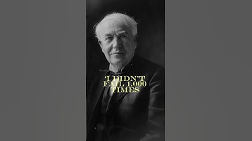 Never Give Up! 💡 Edison’s Story of 1,000 Failures to Success| Breathe #history #shorts #science