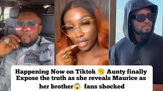 Happening Now on Tiktok 🔥 Aunty officially reveals Maurice Sam as her brother Fans shocked