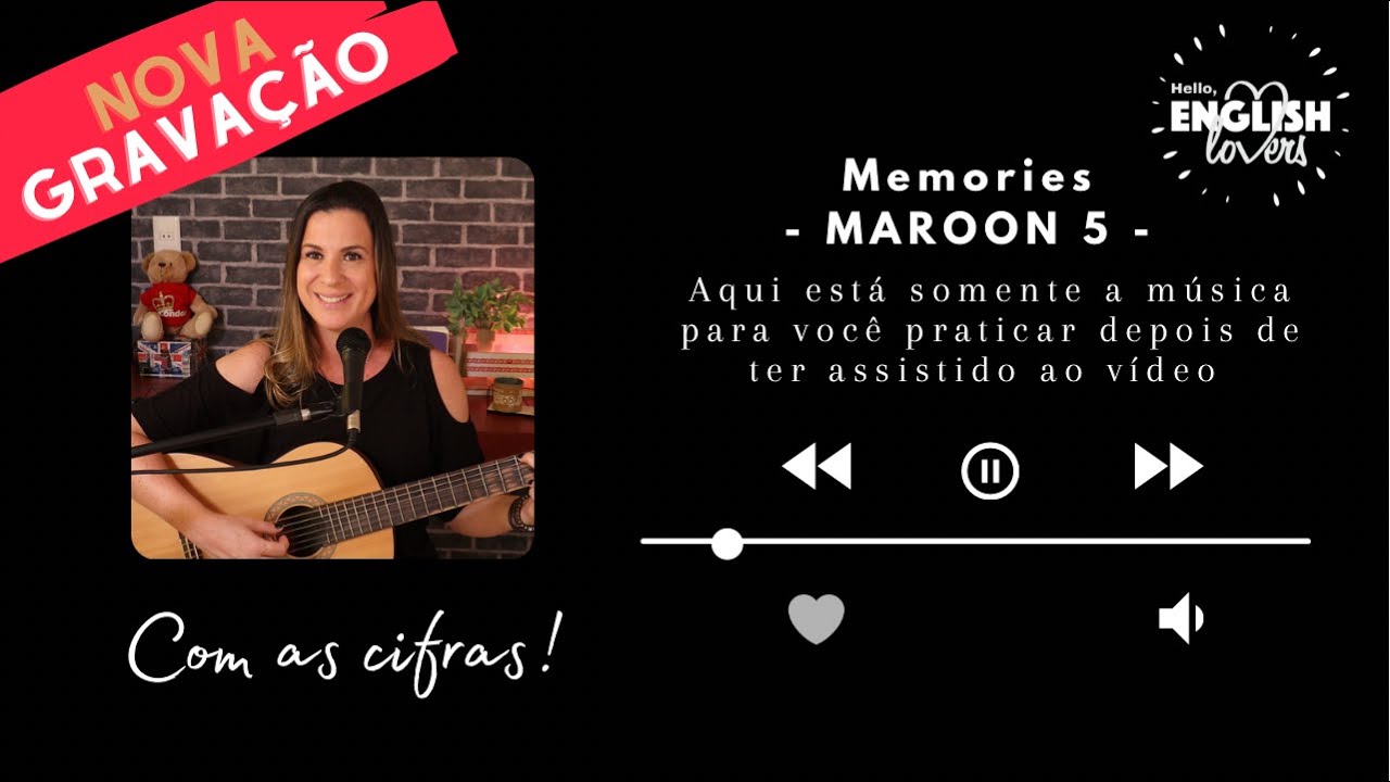 MEMORIES - Maroon 5 - Cifra/Letra/Tradução. Inglês com Música - Vídeo