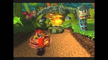 Crash Bandicoot 1 (PS1) 100% Playthrough Part 1: N. Sanity Beach and Jungle Rollers (First Visit)