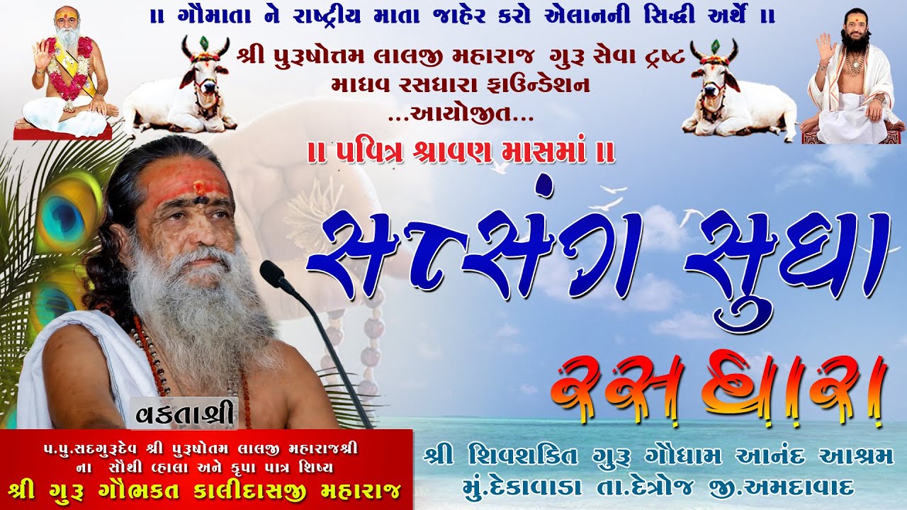 DAY 02 સત્સંગ સુધા રાસધારા II DEKAWADA II ગુરુ ગૌ ભક્ત કાલિદાસજી મહારાજ