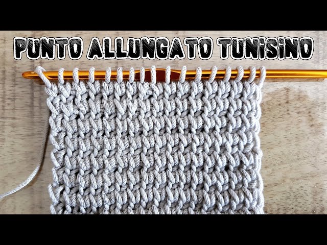 Uncinetto tunisino facile: video tutorial punto allungato