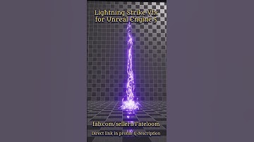 Lightning Strike Vfx Unreal Engine 5  #gamedev #unrealengine  #vfx #indie #effects #gameart