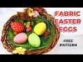 Fabric Easter Eggs Pattern