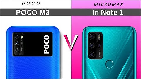 Poco M3 Vs Micromax In Note 1  - Full Comparison . Which is One Best