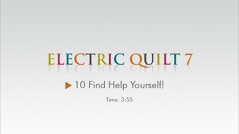10 Find Help Yourself! - EQ7 Help