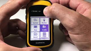 Garmin eTrex 10 Track Recording Options