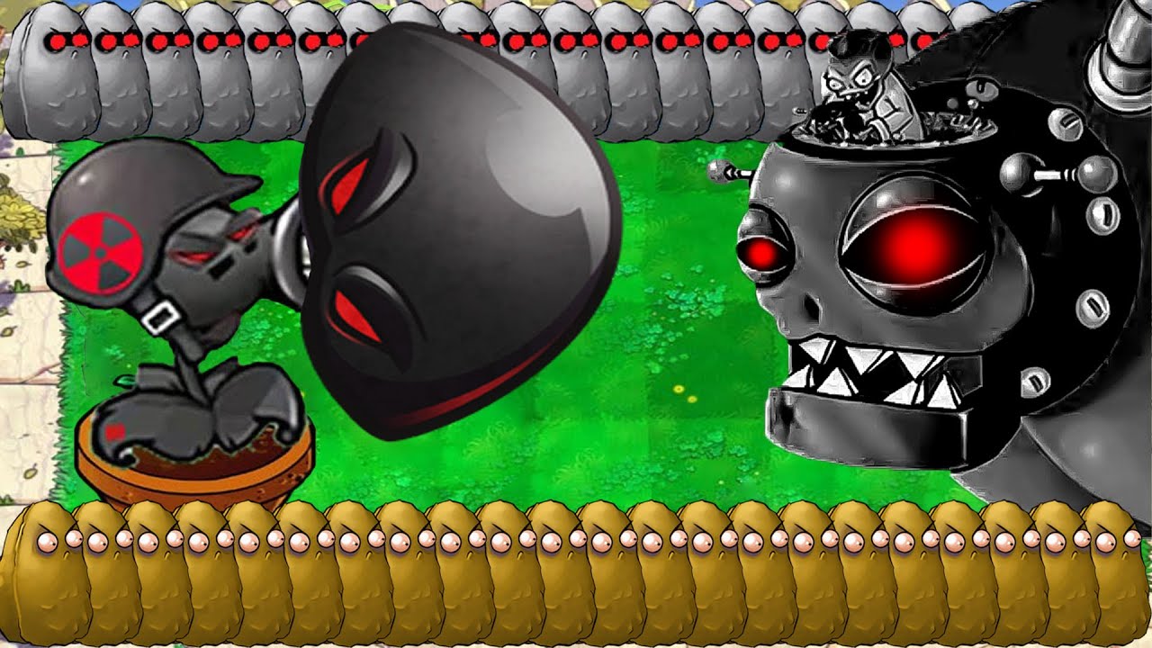99 Doom Gatling Pea X Doom Shroom Tall Nut vs Doom Dr.Zomboss Giga ...