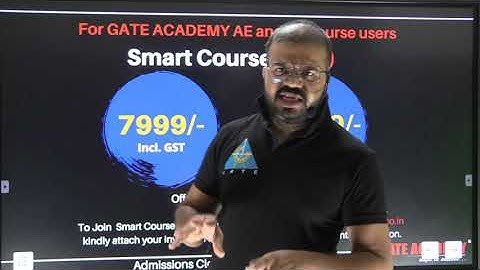 Smart course for GATE 2022 aspirants