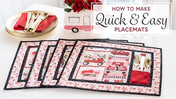 How to Make Quick & Easy Placemats | Shabby Fabrics