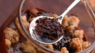 Recette : Mousse au chocolat et son crumble