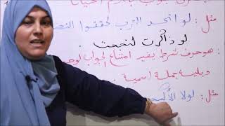 اللغة العربية للصف التاسع درس أدوات الشرط غير الجازمة