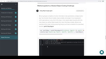 Module 0 - Operators and Methods - Nested Structures - Part 5